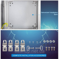 Vevor 316473 Корпус Nema-Steel, 30x30x20 см Nema 4x Steel Switching Box, IP66 Вода та пилозахисна, електрична коробка з'єднання