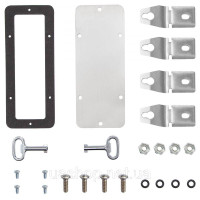 Vevor 316473 Корпус Nema-Steel, 30x30x20 см Nema 4x Steel Switching Box, IP66 Вода та пилозахисна, електрична коробка з'єднання