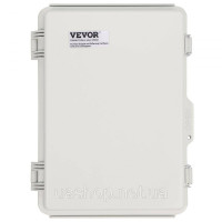 Vevor 316475 Електрична з'єднувальна коробка 430 x 330 x 180 мм, електрична коробка з ABS-пластика з відкидною кришкою, замок з Vevor 316475 Електрична з'єднувальна коробка 430 x 330 x 180 мм, електрична коробка з ABS-пластика з відкидною кришкою, замок з
