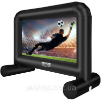 Vevor 315314 Надувний проекційний ПВХ екран для проектора 215,9 см 1080P, 4K, 3D, HDR Зовнішній внутрішній портативний проектор Vevor 315314 Надувний проекційний ПВХ екран для проектора 215,9 см 1080P, 4K, 3D, HDR Зовнішній внутрішній портативний проектор