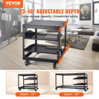Vevor 316491 9U Server Rack Open Frame Network Cabinet Network Housing 584,2-1016 мм