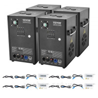 Vevor 316501 4x Spark Machine 700 Вт Піротехнічна машина Алюмінієвий сплав Контролер DMX Регульована 2-5 м Cold Spark Machine 7 хв