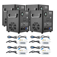 Vevor 316506 4x Spark Machine 500 Вт Піротехнічна машина Алюмінієвий сплав Контролер DMX Регульована 2-4 м Cold Spark Machine 7 хв