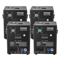 Vevor 316506 4x Spark Machine 500 Вт Піротехнічна машина Алюмінієвий сплав Контролер DMX Регульована 2-4 м Cold Spark Machine 7 хв
