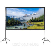 Vevor 315360 Project Beamer Casbans з підставкою 304,8 см HD 4K відкритий внутрішній екран проектора швидко складного портативного