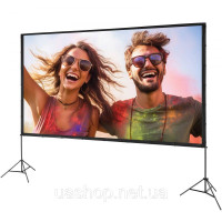 Vevor 315354 Проекційний екран з підставкою 381 см HD 4K для зовнішнього та внутрішнього проекторів, швидко складаний портативний Vevor 315354 Проекційний екран з підставкою 381 см HD 4K для зовнішнього та внутрішнього проекторів, швидко складаний портативний