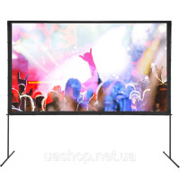 Vevor 315348 Полотно проектора Projector з підставкою 304,8 см HD 4K відкритий внутрішній екран проектора швидко складного