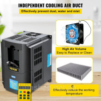 Vevor 316553 перетворювач частоти Vfd 220 В 4 кВт 5.5 Ps VFD перетворювач змінної частоти регульована швидкість багаторазовий
