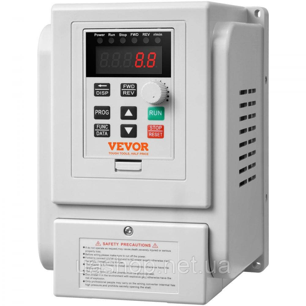 Vevor 316550 2.2кВт 10А 3PS Перетворювач частоти VFD AC 220-240В Регулятор частоти Регулятор швидкості Перетворювач частоти