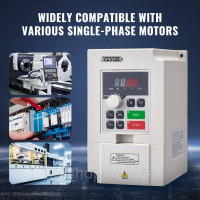 Vevor 316552 Частотний перетворювач 4HP 1/3-фазний змінний струм 220 В вхід на 3-фазний змінний струм Vevor 316552 Частотний перетворювач 4HP 1/3-фазний змінний струм 220 В вхід на 3-фазний змінний струм
