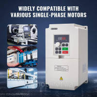 Vevor 316554 Частотний перетворювач 5HP 1/3 фази змінного струму 220 В на 3 фази змінного струму 0-220 В