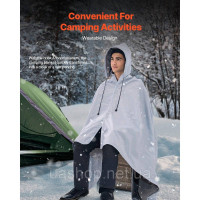 Vevor 315384 кемпінг ковдра travel ковдра 2х1,5м ковдра 220GSM для подорожей на природі світло-сіра Vevor 315384 кемпінг ковдра travel ковдра 2х1,5м ковдра 220GSM для подорожей на природі світло-сіра