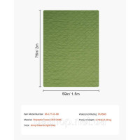 Vevor 315387 Ковдра туристична 2,08x1,4м 330GSM для подорожей зелений/сірий