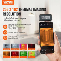 Vevor 316565 Тепловізійна камера для Android, роздільна здатність 256 x 192 ІЧ, частота оновлення 25 Гц Vevor 316565 Тепловізійна камера для Android, роздільна здатність 256 x 192 ІЧ, частота оновлення 25 Гц