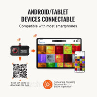Vevor 316565 Тепловізійна камера для Android, роздільна здатність 256 x 192 ІЧ, частота оновлення 25 Гц Vevor 316565 Тепловізійна камера для Android, роздільна здатність 256 x 192 ІЧ, частота оновлення 25 Гц