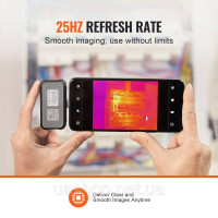 Vevor 316565 Тепловізійна камера для Android, роздільна здатність 256 x 192 ІЧ, частота оновлення 25 Гц Vevor 316565 Тепловізійна камера для Android, роздільна здатність 256 x 192 ІЧ, частота оновлення 25 Гц