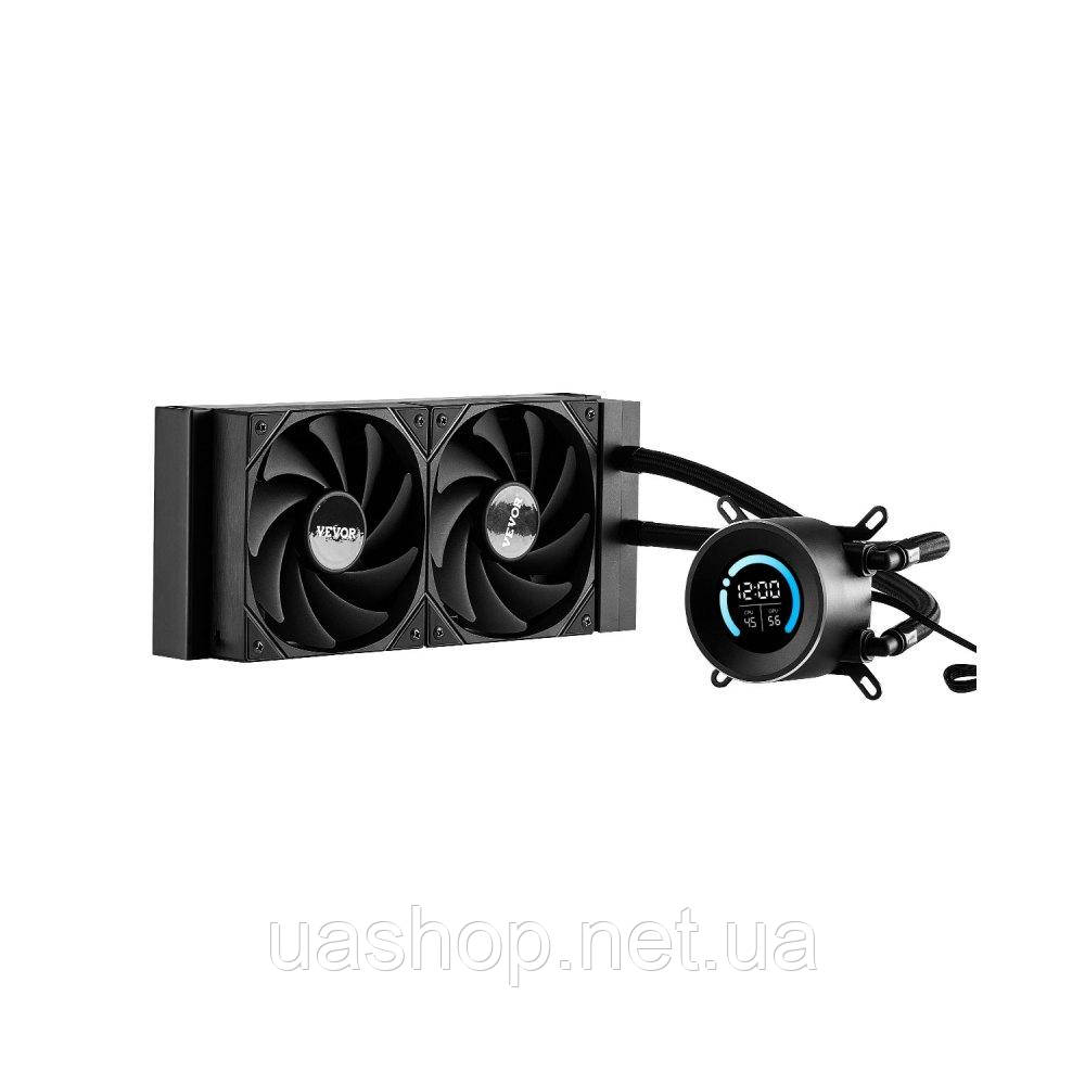 Vevor 316591 Liquid Cooler AIO CPU Water Cooler із 120-мм вентиляторами PWN Intel AMD