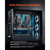 Vevor 316591 Liquid Cooler AIO CPU Water Cooler із 120-мм вентиляторами PWN Intel AMD Vevor 316591 Liquid Cooler AIO CPU Water Cooler із 120-мм вентиляторами PWN Intel AMD