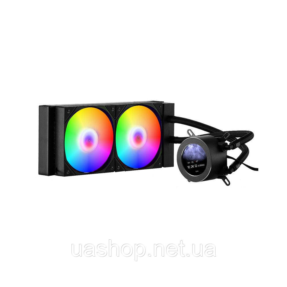 Vevor 316593 Liquid Cooler AIO CPU Water Cooler with ARGB Light 120mm PWN Fan