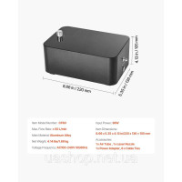 Vevor 316625 50 л/хв Повітряний насос 36 Вт Air Assist Air Support Kit для лазерного гравера