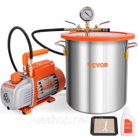 *Vevor 316632 Багатофункціональний насос вакуумний насос з вакуумною камерою 19л 100л/хв вакуумний насос 150Вт змінного струму