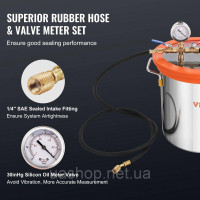Vevor 316638 Багатофункціональний насос вакуумний насос з вакуумною камерою 11л 100л/хв вакуумний насос 150Вт змінного струму