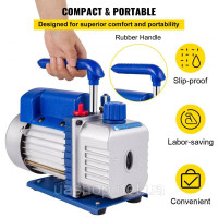 Vevor 316635 3CFM 1-ступінчастий вакуумний насос для холодоагенту Багатофункціональний насос Холодильне обладнання Вимірювальні Vevor 316635 3CFM 1-ступінчастий вакуумний насос для холодоагенту Багатофункціональний насос Холодильне обладнання Вимірювальні