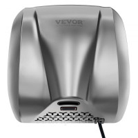 Vevor 315437 Сушарка для рук 1300 Вт Електрична сушарка для рук Час висихання 7-10 секунд Комерційна настінна сушарка для рук