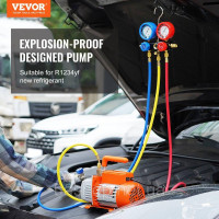 Vevor 316648 Багатофункціональний насос Вакуумний насос 100 л/хв Вакуумний насос A2L вибухозахищений 150Вт 220В/50Гц 1440об/хв