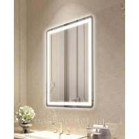 Vevor 315467 LED Дзеркало для ванної Косметичне дзеркало 3 кольори настінне 60x80см