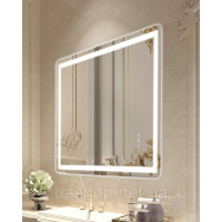 Vevor 315468 LED Дзеркало для ванної Косметичне дзеркало 3 кольори настінне 70x100см