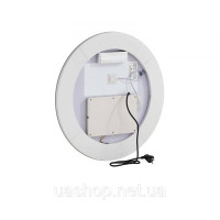 Vevor 315470 LED Дзеркало для ванної Косметичне дзеркало 3 кольори настінне 60см кругле
