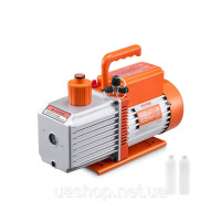 Vevor 316653 Вакуумний насос 9CFM 750W/1HP HVAC 2-ступінчастий роторно-лопатевий вакуумний насос Сумісний з холодоагентами R134a,