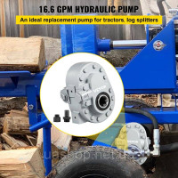 Vevor 316670 Гідравлічний насос Гідравлічний двигун 16,6 GPM Гідравлічний насос для дроворуба