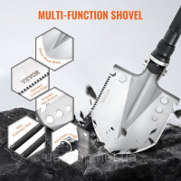 Vevor 316919 Survival Shovel 13 в 1 Лопата для кемпінгу, складна портативна багатофункціональна Vevor 316919 Survival Shovel 13 в 1 Лопата для кемпінгу, складна портативна багатофункціональна