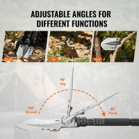 Vevor 316919 Survival Shovel 13 в 1 Лопата для кемпінгу, складна портативна багатофункціональна Vevor 316919 Survival Shovel 13 в 1 Лопата для кемпінгу, складна портативна багатофункціональна