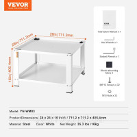 Vevor 315560 Вішалка для одягу з відсіком для зберігання, 28 Vevor 315560 Вішалка для одягу з відсіком для зберігання, 28