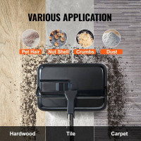 Vevor 984691 Carpet Sweeper, ручна підлогомиюча машина, 200 мм для чищення килимів і твердих підлог, видалення