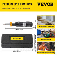 Vevor 316949 Динамометрична викрутка 1/4