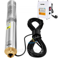 Vevor 316721 Вевар 101,6 мм насос глибиною свердловини 370 Вт Brunnen Pump 110 л/хв дайвінгу насоса максимальна висота конвеєра 44 Vevor 316721 Вевар 101,6 мм насос глибиною свердловини 370 Вт Brunnen Pump 110 л/хв дайвінгу насоса максимальна висота конвеєра 44