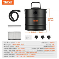Vevor 315583 Пилосос для попелу з системою HEPA-фільтрів Пилосос для сажі Пилосос для димоходу Пилосос для попелу Пилосос для Vevor 315583 Пилосос для попелу з системою HEPA-фільтрів Пилосос для сажі Пилосос для димоходу Пилосос для попелу Пилосос для