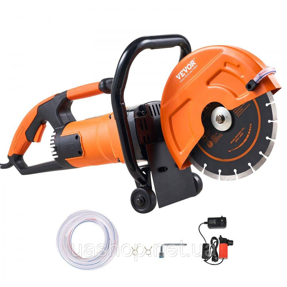 Vevor 315614 2000W Пила для різання бетону тротуарно-різка 23 см