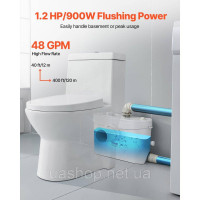 Vevor 316752 Каналізаційна насосна станція 900W, насос для брудної води 180 л/хв, 12 м Vevor 316752 Каналізаційна насосна станція 900W, насос для брудної води 180 л/хв, 12 м