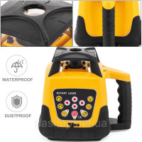 Vevor 316997 Rotary Laser Red Professional максимальна дальність роботи 500 м 360 Ротаційний лазерний рівень Водо- та