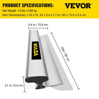 Vevor 316812 Декоративний шпатель 60 см x 13,8 см x 5,4 см Широкий шпатель, 0,68 кг Шпатель для поверхні гіпсокартону, товщина Vevor 316812 Декоративний шпатель 60 см x 13,8 см x 5,4 см Широкий шпатель, 0,68 кг Шпатель для поверхні гіпсокартону, товщина