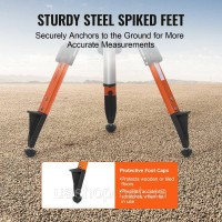 Vevor 316815 Професійний штатив Construction Tripod for Laser & Рівнірівники алюмінієві 690-1720мм Vevor 316815 Професійний штатив Construction Tripod for Laser & Рівнірівники алюмінієві 690-1720мм