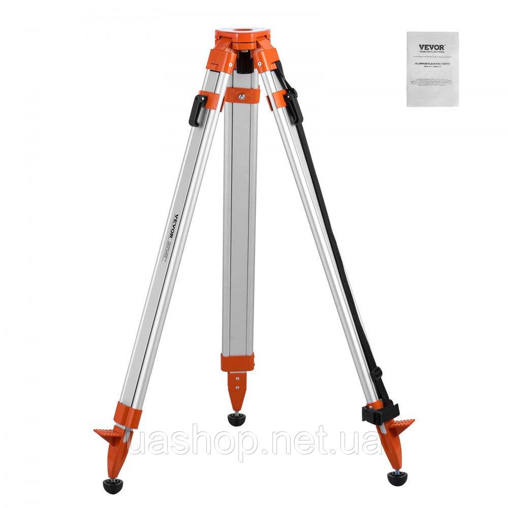 Vevor 316817 Професійний штатив Construction Tripod for Laser & Рівнірівники алюмінієві 420-1665мм