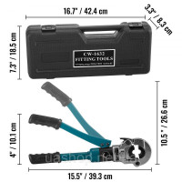 Vevor 316826 Обтискні кліщі TH16, TH20, TH25, TH32 мм, обтискні кліщі обтискні кліщі зусилля притискання 8 Т, обтискні кліщі для Vevor 316826 Обтискні кліщі TH16, TH20, TH25, TH32 мм, обтискні кліщі обтискні кліщі зусилля притискання 8 Т, обтискні кліщі для
