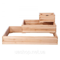 Vevor 317074 Піднята грядка 113 x 113 x 51 см Ящик для кашпо Ялинова деревина Овочева грядка Квітковий ящик Грядка з травами Vevor 317074 Піднята грядка 113 x 113 x 51 см Ящик для кашпо Ялинова деревина Овочева грядка Квітковий ящик Грядка з травами