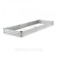 Vevor 317080 клумба металева грядка ящик для рослин 3605x1205x285 мм срібло